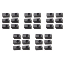 30 Pieces Guitar Tremolo Bridge Saddle Clamp Pressure Lock String Insert Metal Block for Electric Guitar Parts