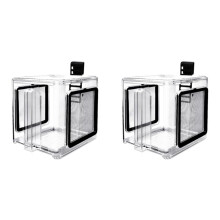 2X Viskweekdoos, Acryl Visisolatiedoos Hangende Aquariumbroedtank voor Zoetwater Zeewater Aquarium