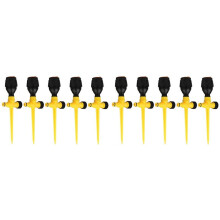 Automatic 360 Degree Rotation Lawn Sprinklers for Yard, Large Area Coverage, Lawn & Garden Essential (10PC)