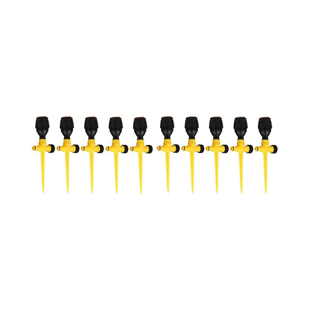 Automatic 360 Degree Rotation Lawn Sprinklers For Yard, Large Area Coverage, Lawn & Garden Essential (10Pc) Brecantia