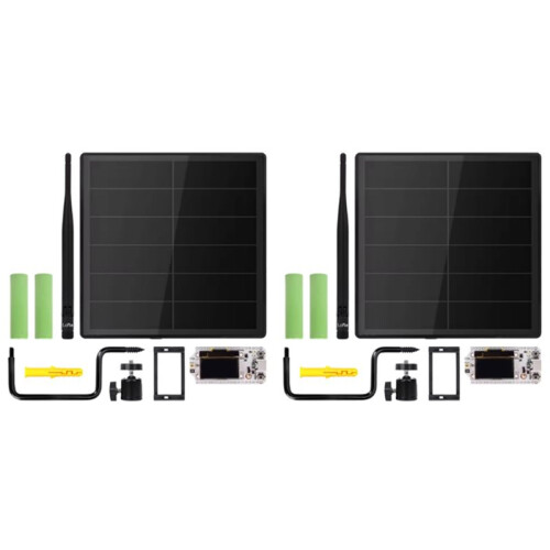 2X D5 Solar Node with 5V Solar Panel ESP32 LoRa 32 V3 for WiFi Meshtastic LoRaWAN Heltec ESP32 SX1262 LoRa