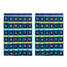 2X 36 Nummerierte Taschen Diagramm Handy Hängen Aufbewahrungs Tasche Hängen Organizer für Klassen Zimmer Handy Taschen Rechner Inhaber