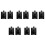 10Pcs QP2-4.7 Start Relay Refrigerator PTC Ohm 1 Pin 1