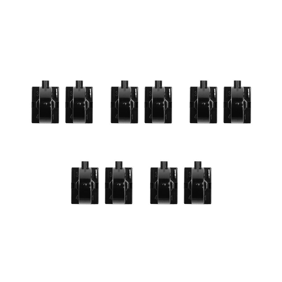 10Pcs Qp2-4.7 Start Relay Refrigerator Ptc Ohm 1 Pin Black 4713061011521