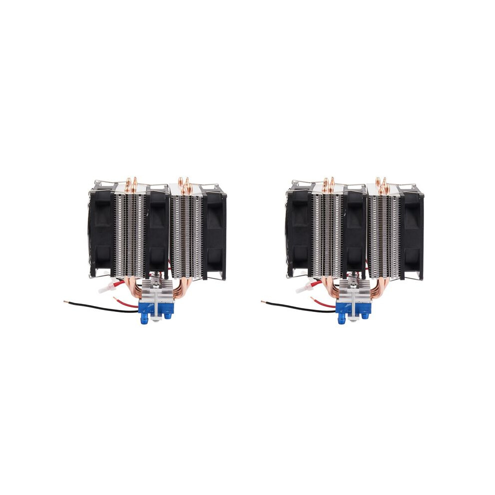 2 Pc Thermoelectric Cooler Semiconductor Refrigeration Peltier Cooler Air Cooling Radiator Water Chiller Cooling System 6031598822501