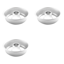 3pcs 7in Cake Pan Round Nonstick Pound Cake Pan for Baking,Tube Cake Pan for Cheesecake,Flan,Creme Cake,Cookie,Donut