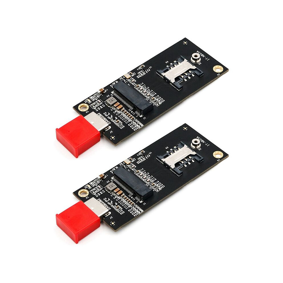 2X Usb3.0 Expansion Card M.2 Usb Adapter M.2 Ngff Usb Converter With Sim 6Pin Slot For 3G / 4G / 5G Wwan/Lte Module 4711354015270