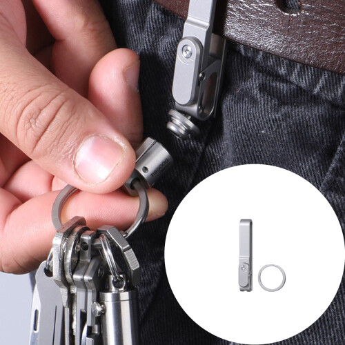 Dependable Ti Alloy Key Holder Featuring Secure Lock-C 1