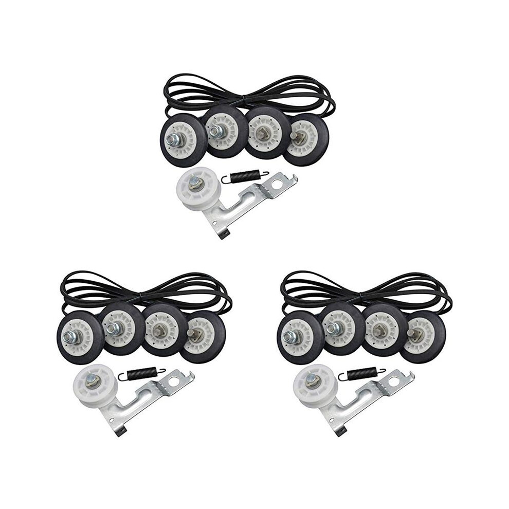 12X For Dryer Repair Kit, 4581El2002c 4561El3002a Dryer Idler Pulley 4400El2001a 4581El3001a 4581El3001c 4581El2002a 4713011112131