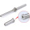 60Pcs Invisible Turnbuckle Hand Swage Threaded Stud Tension Hex  End Fitting Receiver Terminal 5