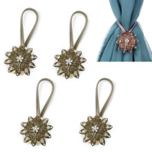 Décoration de fenêtre chic, embrasses de rideaux magnétiques en cristal, sûres et sécurisées grâce à un puissant aimant, sans perçage,