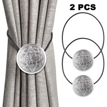 Embrasses de rideaux pour tous types de stores, embrasses décoratives en cristal avec fil élastique à ressort, aimant puissant en terres rares