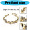 Daily Wear Wrist Bangle Gold Silver Leaf Adjustable-Silver 4