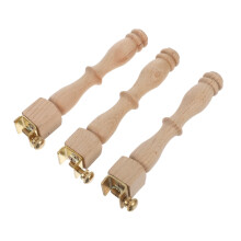Adjustable Wooden Embroidery Stand with Stable Hoop Support for DIY Stitching, Set of 3