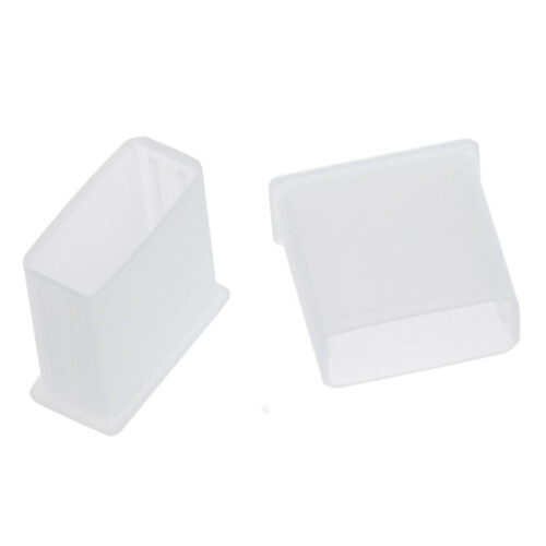 50Pcs Clear Plastic USB Type A Plug Dustproof Plug Stopper Protection Cap 2