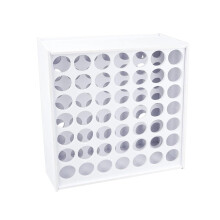 Craft Paint Organizer Wall Mounted Rack 49 or 62 Slot SpaceSaving Storage for 2oz Bottles