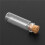 160Pcs 11X32mm Tiny  Empty Clear Cork Glass Bottles Vials 2Ml 5