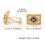 Men's Stylish Professional Round Cufflinks Featuring Cubic-A 4