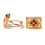 Men's Stylish Professional Round Cufflinks Featuring Cubic-A 5