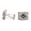 Men's Stylish Professional Round Cufflinks Featuring Cubic-A 7