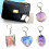 Fashionable Small Vanity Mirror Keychain Secure Attachment-D 4