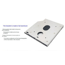 2pcs 9.0mm Second Hard Drive SSD Hard Drive All Aluminum Ultra Slim Optical Bay