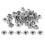 200St M8 Metall Captive T Nuts Pronged Tee Blind Nuts Metriska 2
