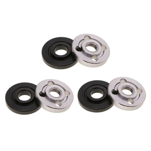 24Pcs Lock Nuts Flange for  9523 Nut Inner Outer Kit Angle Grinder Tool 2 Specifications-Toothless, Toothed 1