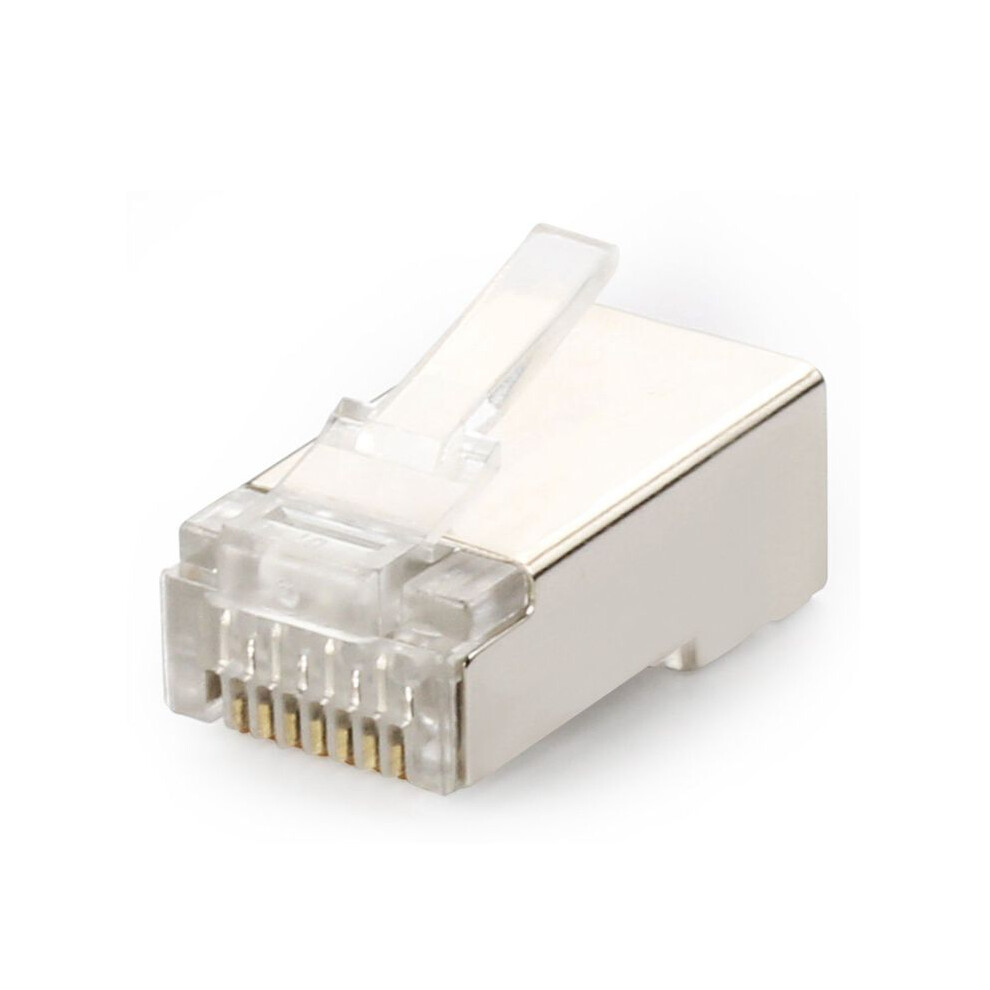 Shielded Rj45 Connector Cat5e Cat6 Crimp Ethernet Connector Stp 8P8c Modular Crystal Plugs 500 Pieces 6031002899686