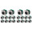 20PCS Ethercon Rj45 Chassis Socket, NE8FDP Ethercon Pass Through Connector, D Series Cat5 RJ45 Panel-Mount Socket 1