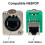 20PCS Ethercon Rj45 Chassis Socket, NE8FDP Ethercon Pass Through Connector, D Series Cat5 RJ45 Panel-Mount Socket 3