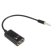 3pcs 3.5mm Stereo Audio Splitter Male to Headphone Headset + Microphone Adapter Couples Turn Wiring Harness Connector