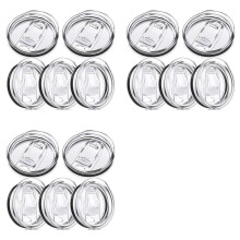 15X 20-Unzen-Ersatzdeckel für Tumbler, Ersatzdeckel Aus Kunststoff, Spritzwassergeschützte Deckelabdeckungen, Auslaufsicher, Skinny