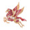 Exquisite Pegasus Brooch Decorated with Shining Crystals-Red 1