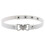 Soft Leather Heart Shape Pendant Collar Necklace for-White 1