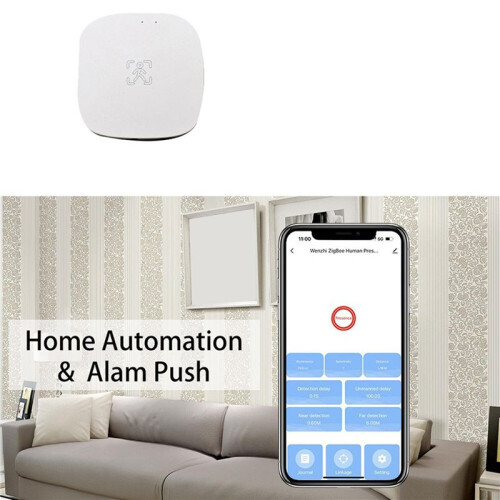 4X Tuya ZigBee MmWave Human Presence Sensor with Luminance MicroWave  Detection PIR Motion Sensor Wall Mount 1