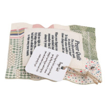 4X Pocket Prayer Quilt Individually Prayer Quilt Hand-Sewn Colorful Quilt Cozy Unique Symbolist Poetry Quilt for Family