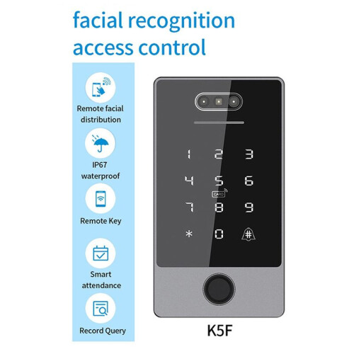 4X TTLock Face Recognition Access Control Keypad Standalone Waterproof Fingerprint Access Controller for Door Lock-B 2