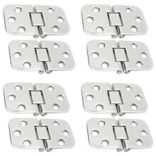 8Pcs Marine Level Hinge Grade Stainless Steel Mirror Polished for Boat, Rvs, Marine Accessory