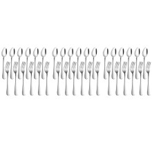 Set of 36, Stainless Steel Dinner Forks and Spoons, Find Top Heavy-Duty Forks (8 Inch) and Spoons (7 Inch) Cutlery Set