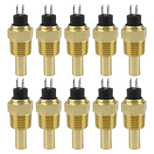 10X for VDO Engine Water Temperature Sensor Oil Temperature Sensor 1/2NPT 21mm Thread for Generator Set