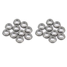 20 Stück Flansch Kugel Lagerung ID 6Mm AD 10Mm MF106ZZ GrößE Rostfreier Stahl U Typ Rillen Scheibe Wenig Lärm PräZision