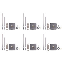 6 Set 28mm Long Shaft Quartz Clock Movement Mechanism Clock Repair Kit Clock Mechanism Replacement DIY