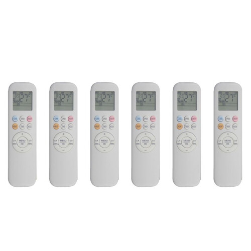 6X New YKR-T/011E Remote Control Replacement for AUX Air Conditioner Remote Control ,White