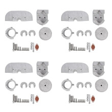 4X AußEnbordmotor-Anoden-Aluminiumlegierungs-Kit für Mercury Alpha One Gen 888756Q03 888756Q01 AußEnbordmotor-Schutzanode