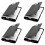 4X Clip Board Organizer Clipboards with Storage Nursing Clipboard Foldable File Folder Plastic Clipboard (Black) 1