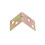 Metal Shelf Support 90 Degree Right Angle Bracket 96pcs Brass Tone 6