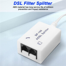 4Pcs DSL Filter Splitter ADSL Splitter for Phone  Male to 2 Female RJ11 6P4C/6P2C Telephone Modem Converter Adapter