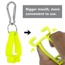 2X Clips para Guantes para Soportes de Guantes de Trabajo Clip para Cinturón de Guantes con Mosquetones de Metal para Trabajo de Guardia de