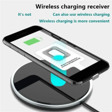 2X Receptor de Carga Inalámbrico Tipo C Adaptador de Cargador Inalámbrico Rápido Tipo C para